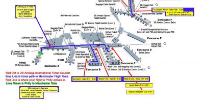 Карту аеропорту Філадельфії