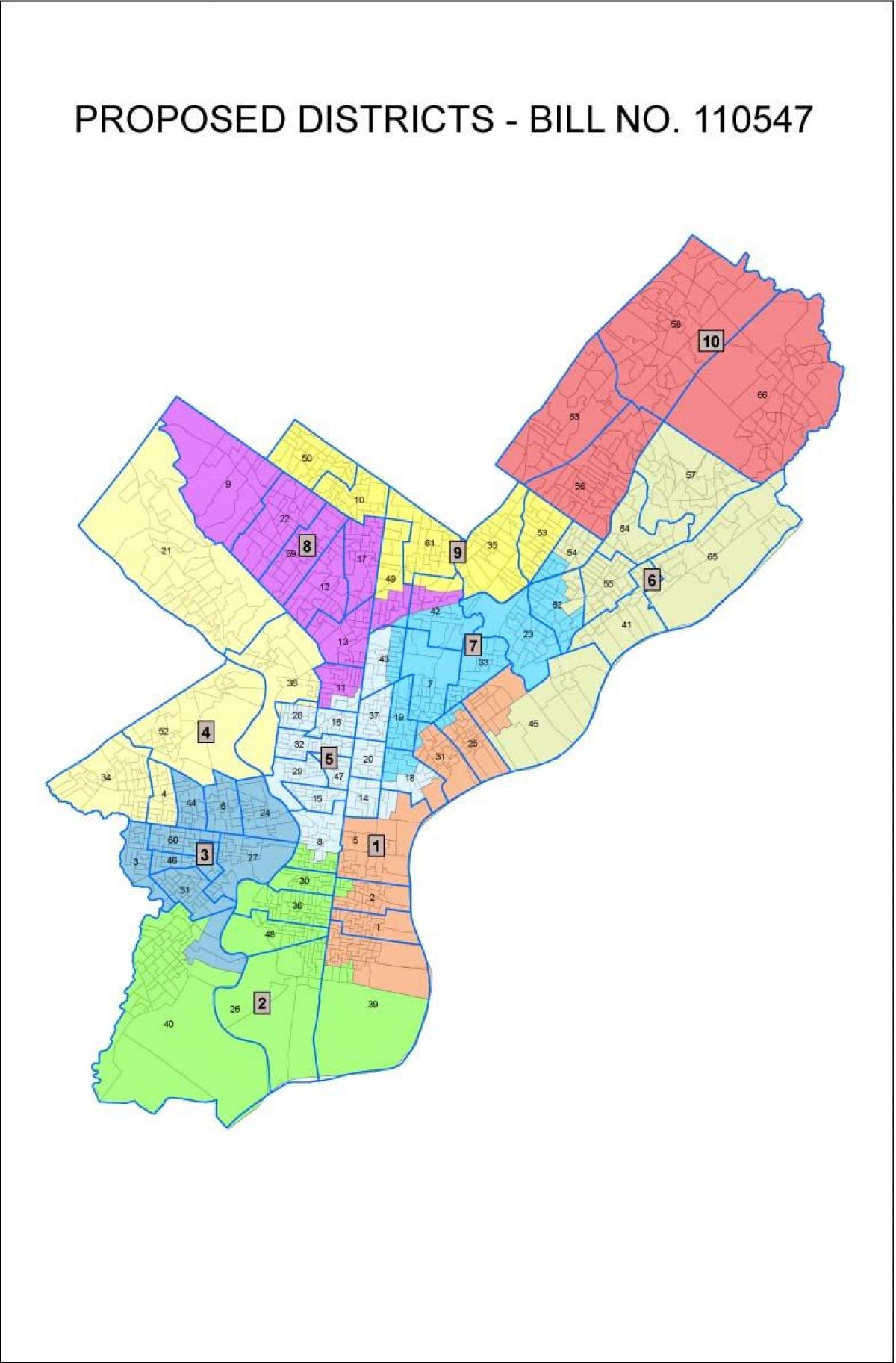 Місто Філадельфія карті
