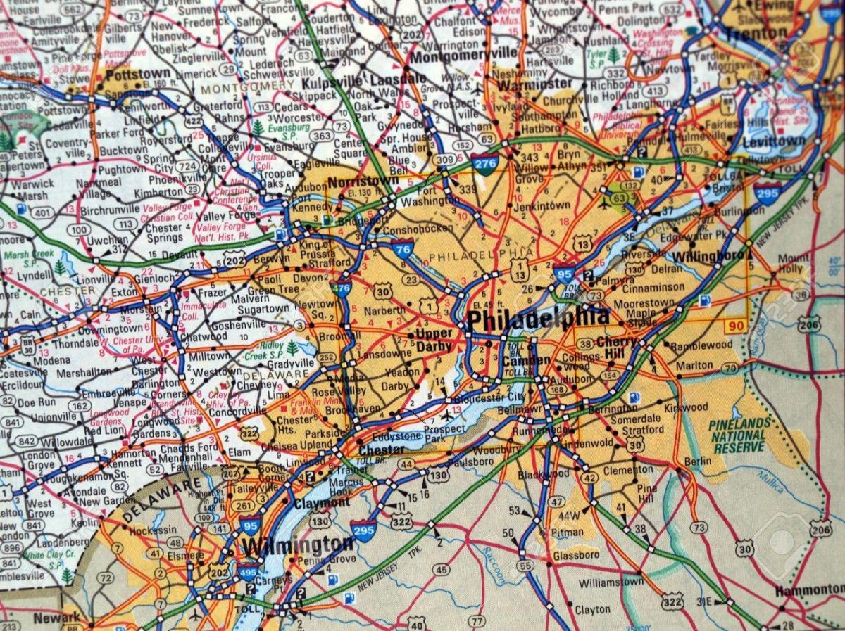 карта Філадельфія