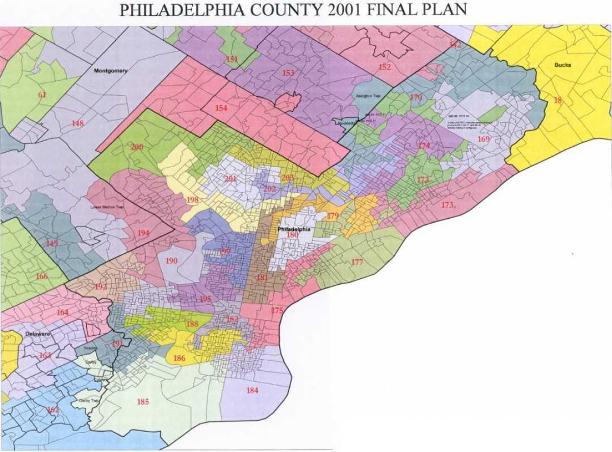 Рада Філадельфія район на карті
