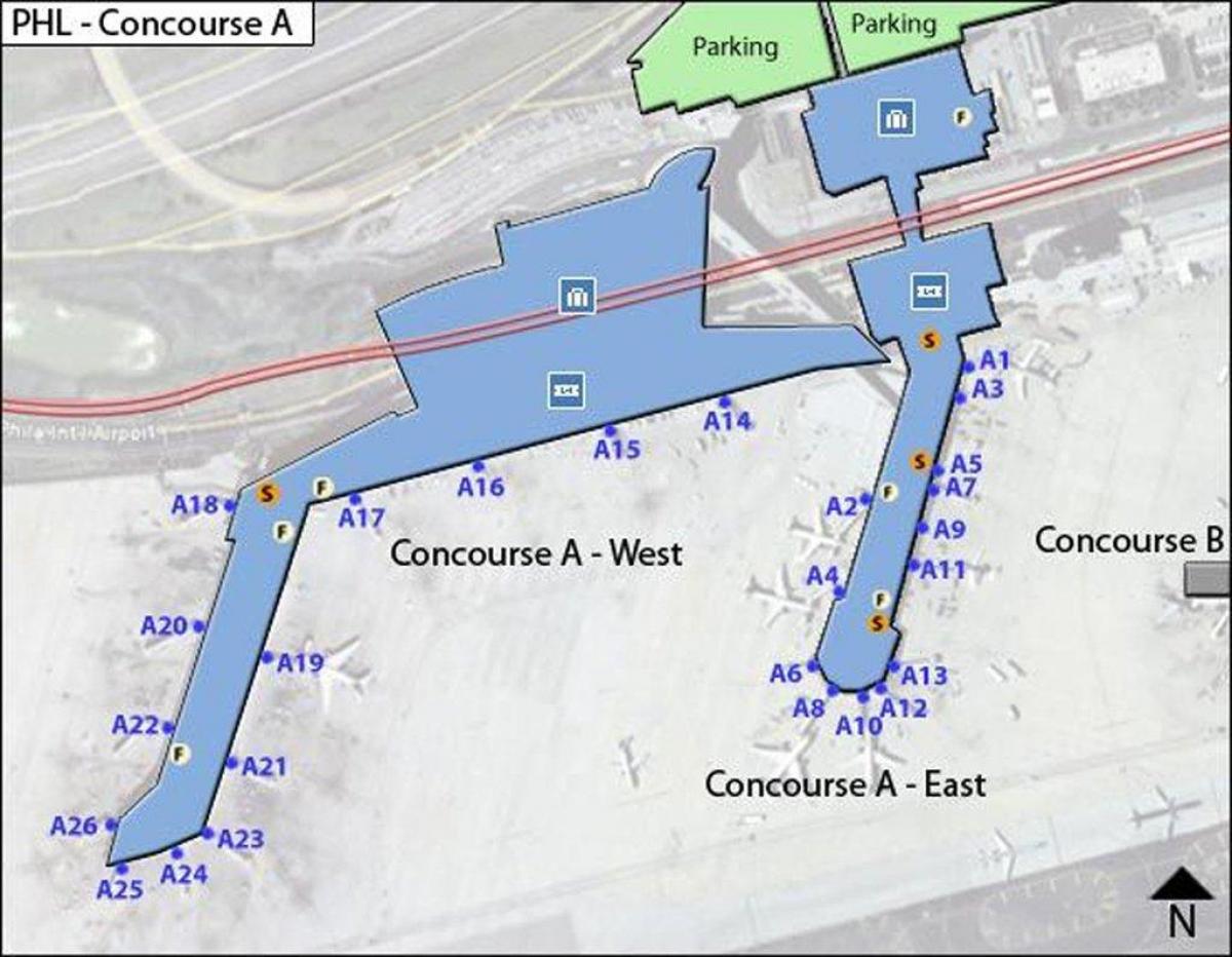 карта аеропорт пхл
