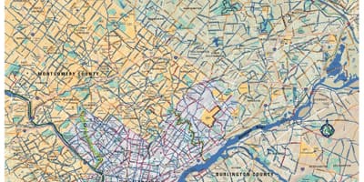 Філлі велосипеда карті