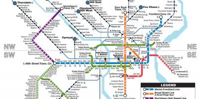 Карта метро у Філадельфії