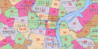 Філадельфія і околиця карта